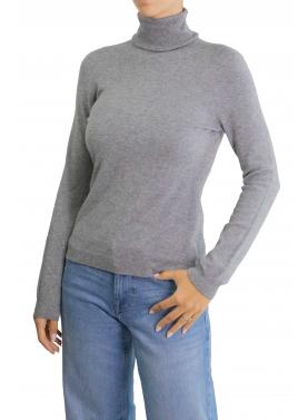 Maglioncino collo alto tinta unita